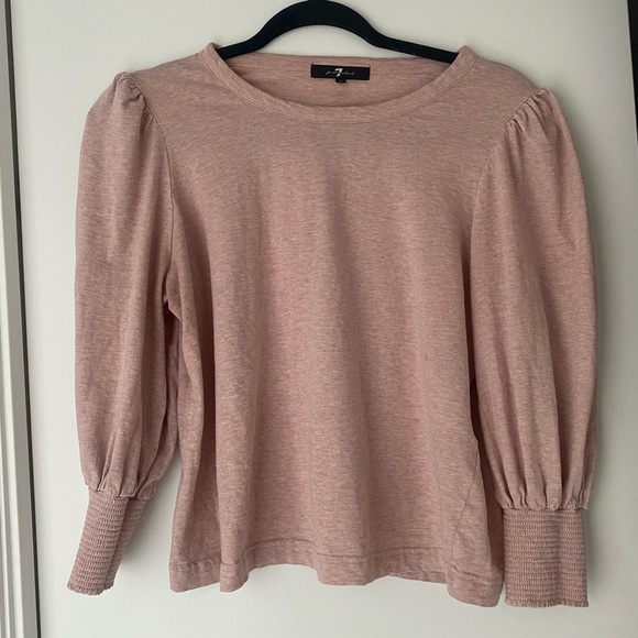 7 for All Mankind Mid Sleeve Tee Shirt - Picture 1 of 4